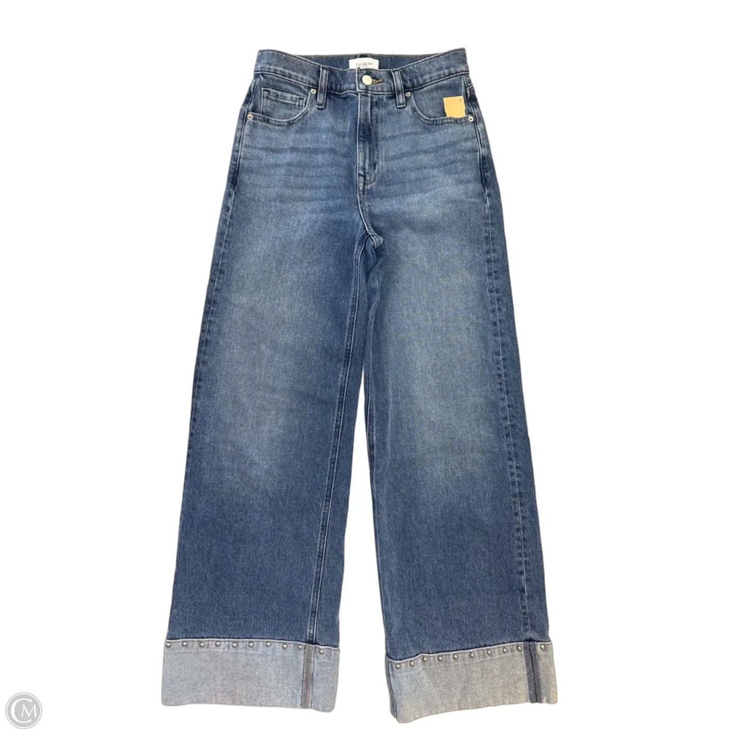 Jeans Wide Leg By Evereve In Blue Denim, Size: 4