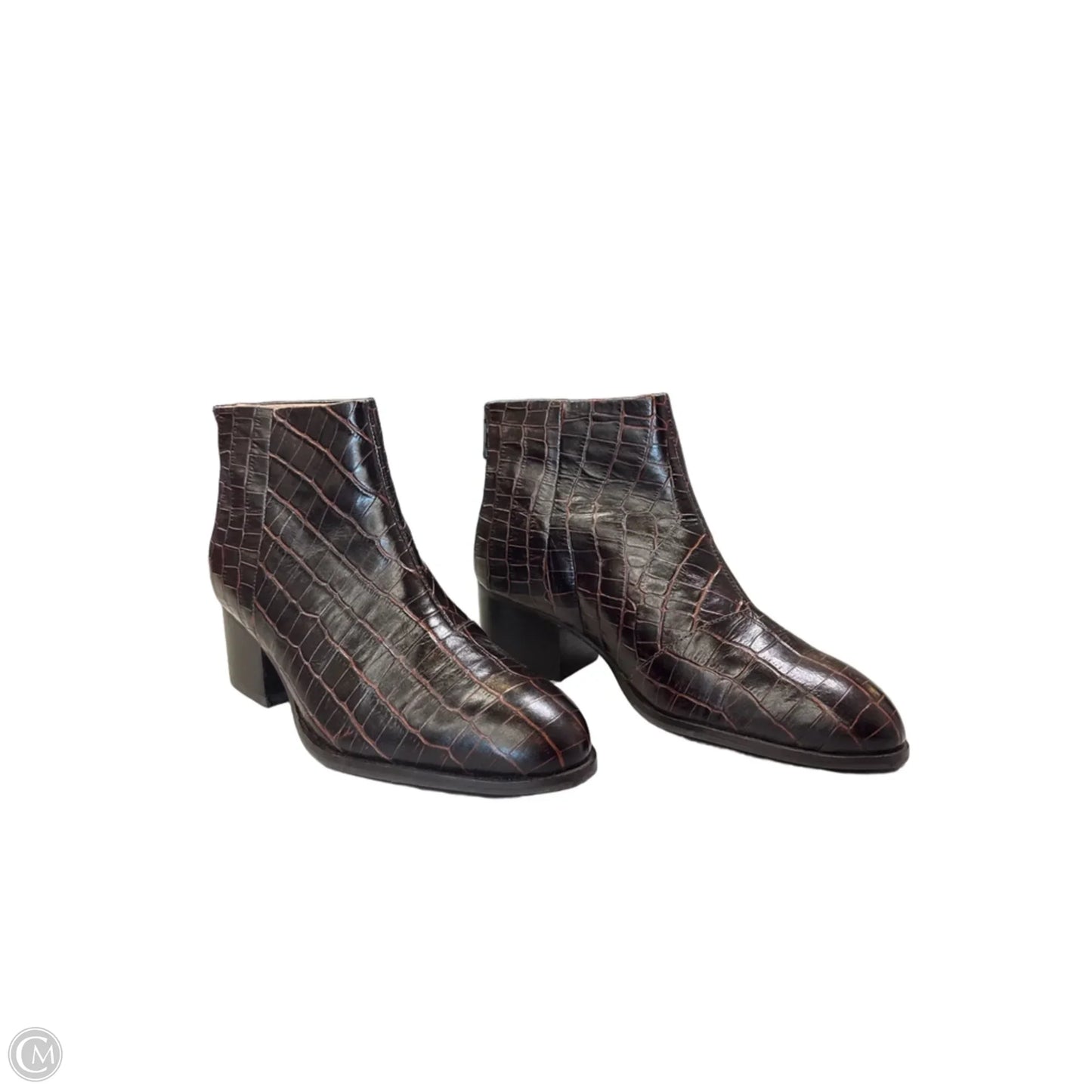 Boots Ankle Heels By Seychelles In Brown, Size: 8.5
