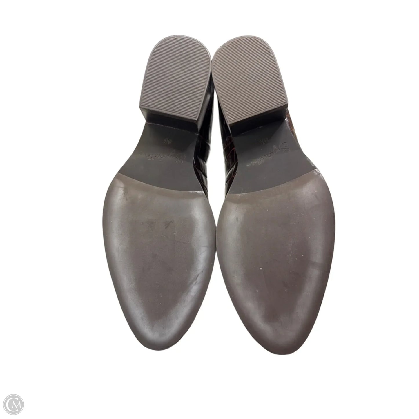 Boots Ankle Heels By Seychelles In Brown, Size: 8.5