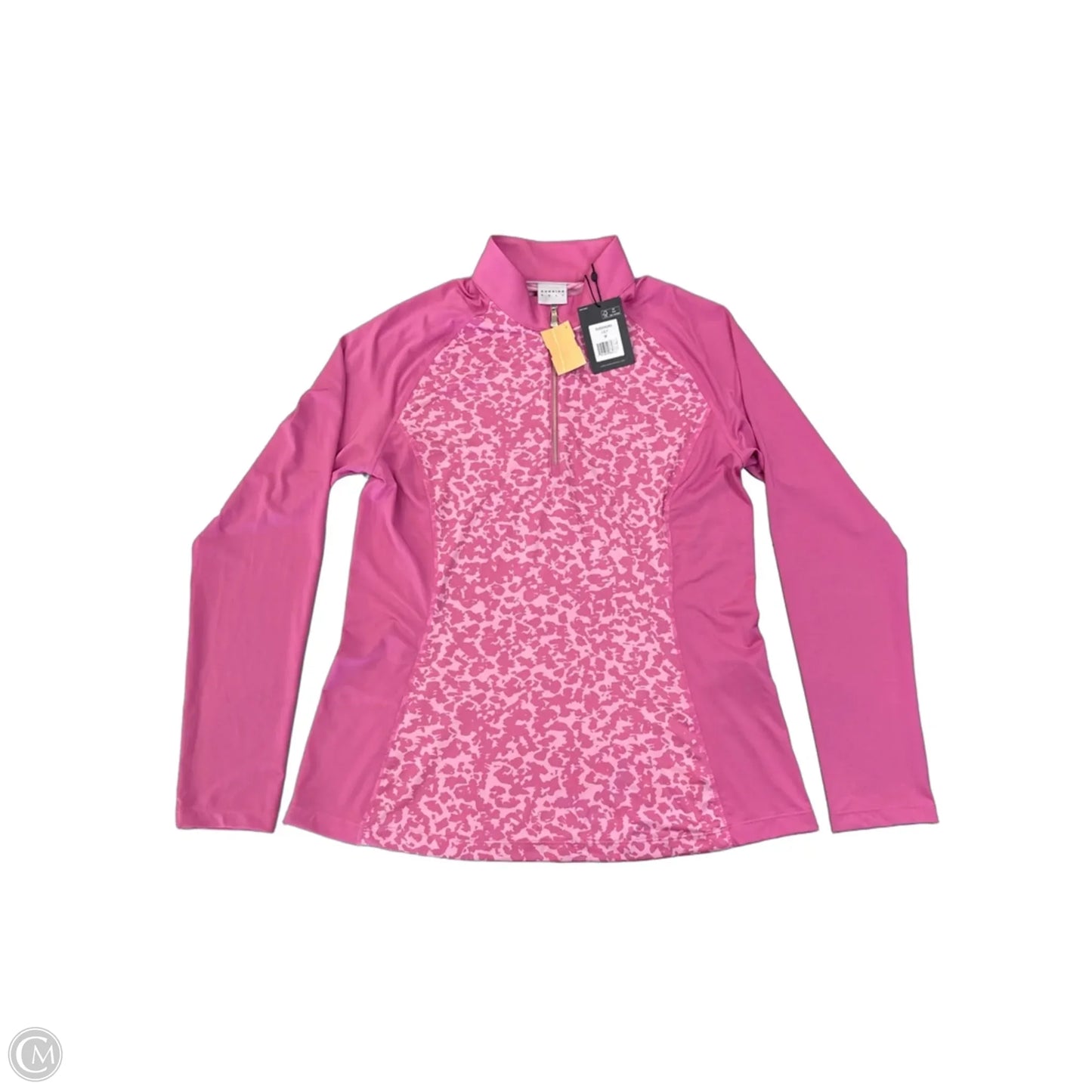 Athletic Top Long Sleeve Collar By Clothes Mentor In Pink, Size: M