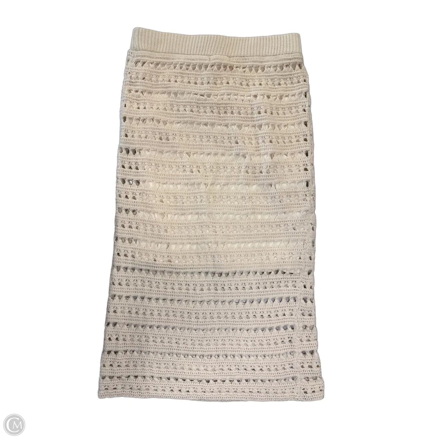 Skirt Midi By Blu Pepper In Cream, Size: M