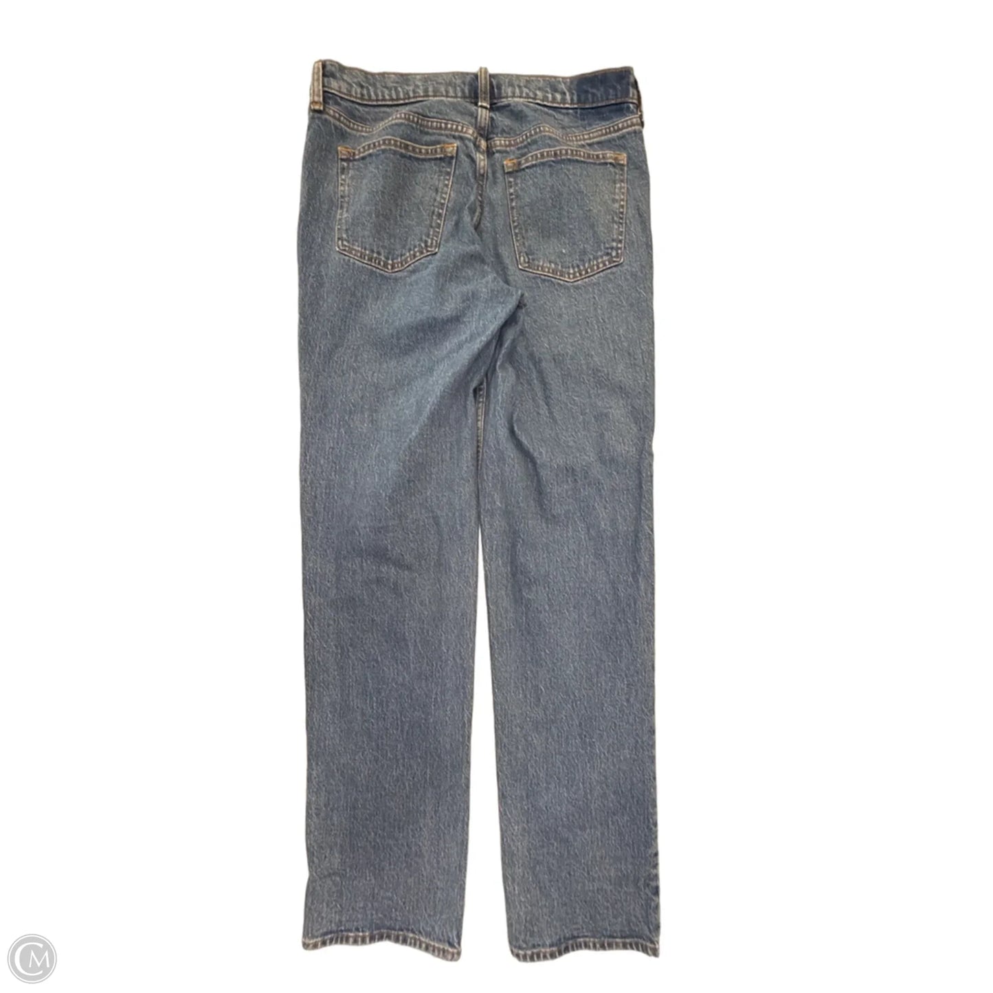 Jeans Straight By Abercrombie And Fitch In Blue Denim, Size: 8l