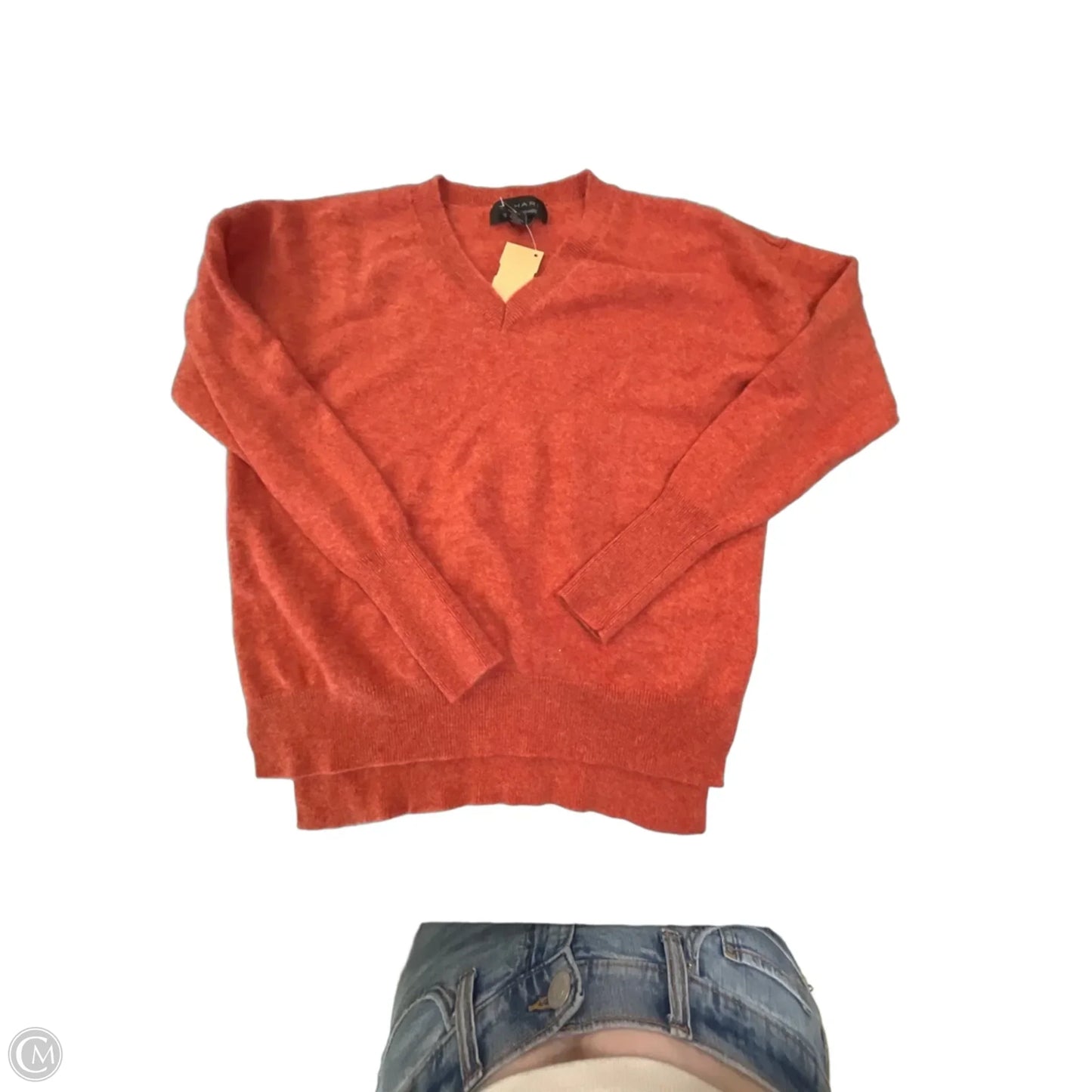Sweater By Tahari In Orange, Size: S