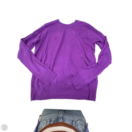 Top Long Sleeve By Zadig And Voltaire In Purple, Size: L