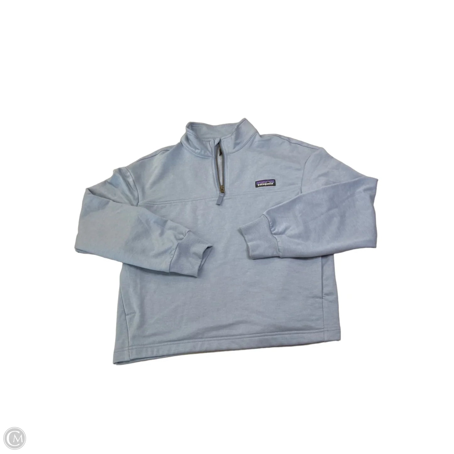 Athletic Top Long Sleeve Collar By Patagonia In Blue, Size: Xs
