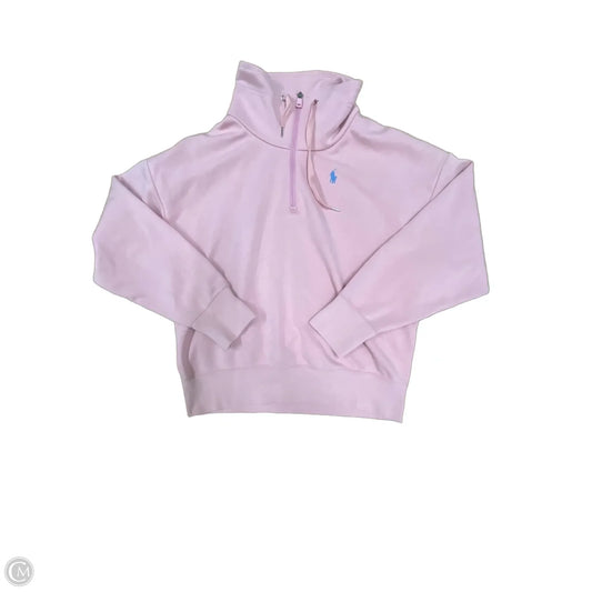 Sweatshirt Collar By Polo Ralph Lauren In Pink, Size: M