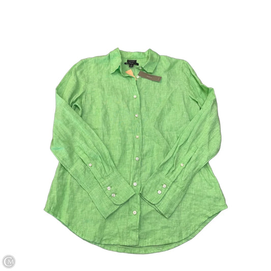 Top Long Sleeve By J. Crew In Green, Size: S