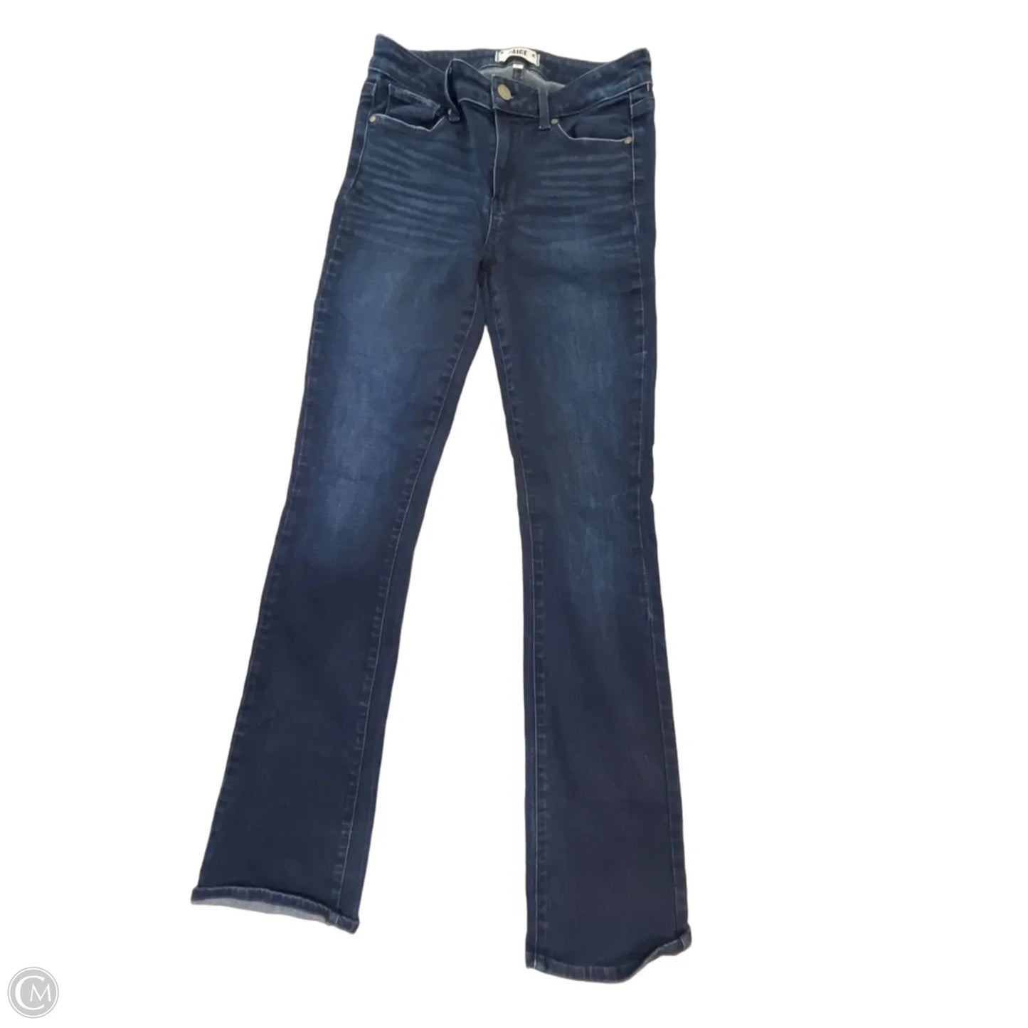 Jeans Boot Cut By Paige In Blue Denim, Size: 4