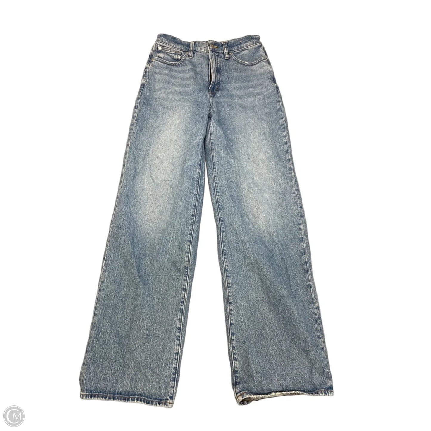 Jeans Wide Leg By Madewell In Blue Denim, Size: 4