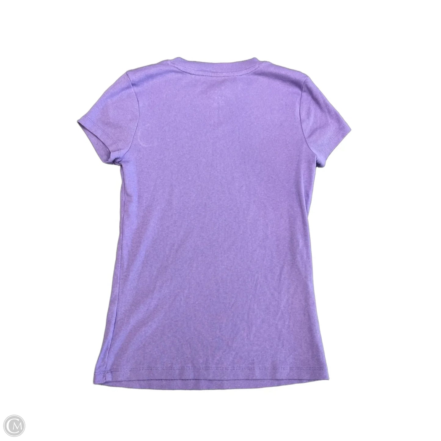 Top Short Sleeve Basic By A New Day In Purple, Size: S