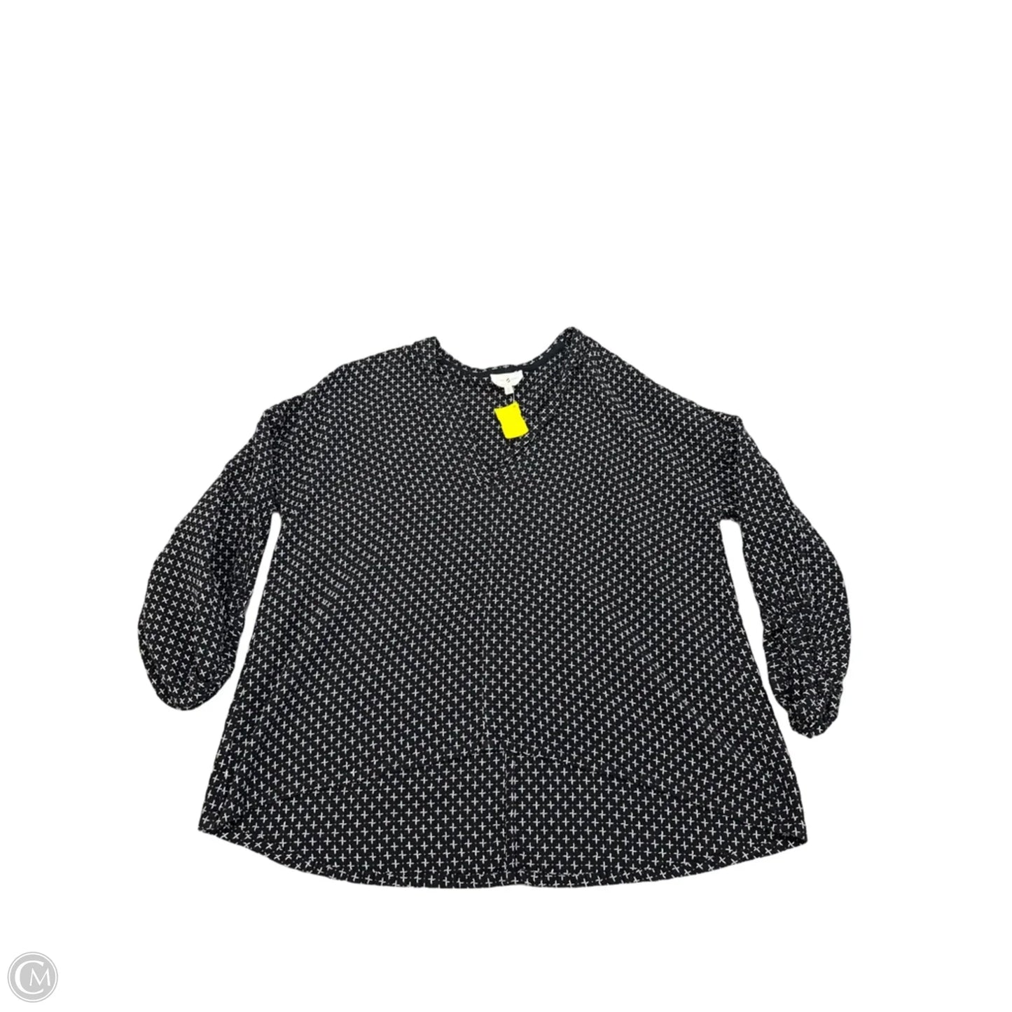 Top Long Sleeve By Lou And Grey In Navy, Size: S