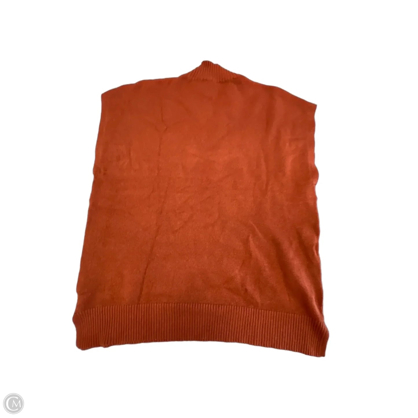 Vest Sweater By Cyrus In Orange, Size: Xl