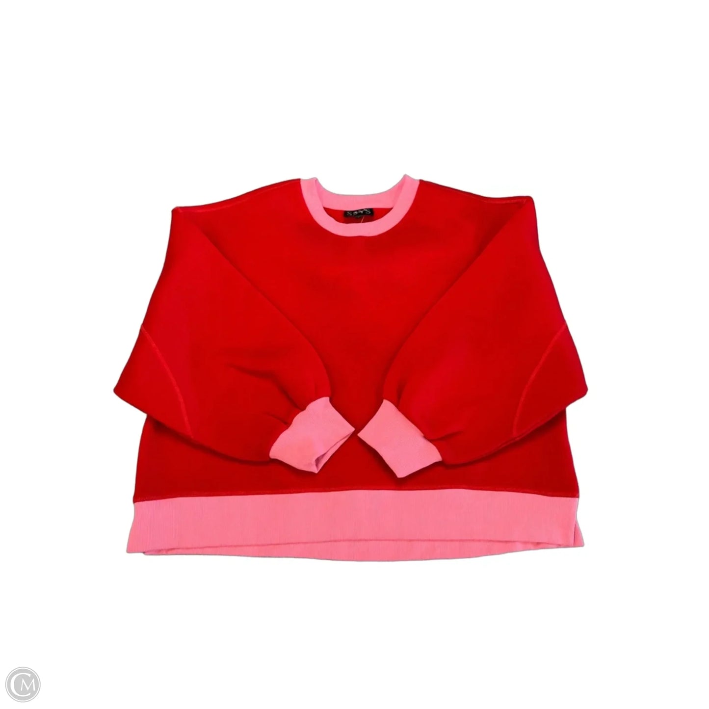 Sweatshirt Crewneck By Ssys In Red, Size: M
