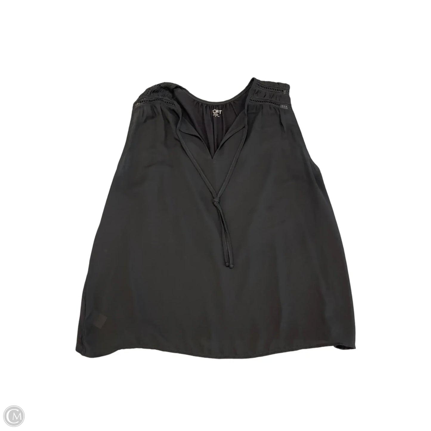 Blouse Sleeveless By Loft In Black, Size: S