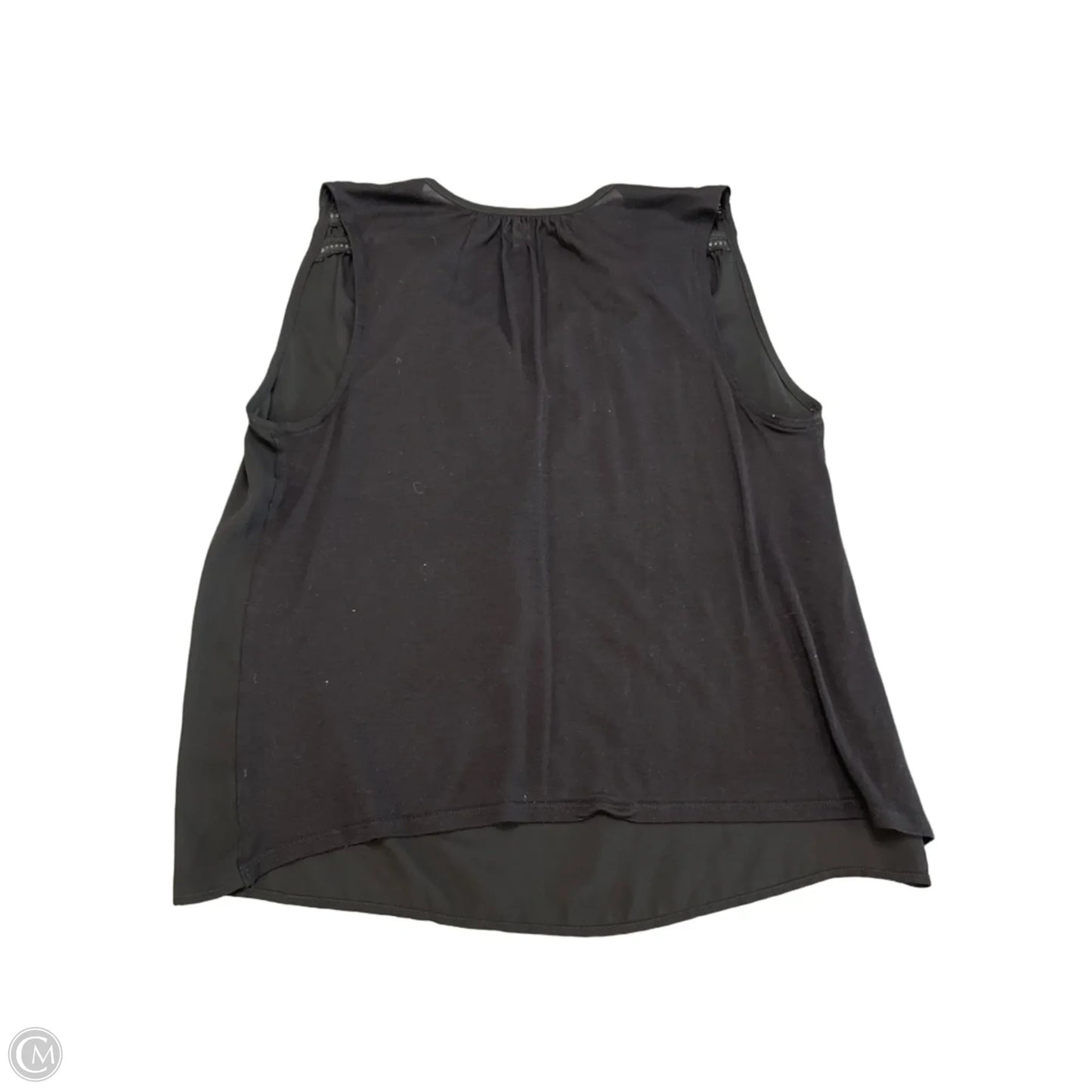 Blouse Sleeveless By Loft In Black, Size: S