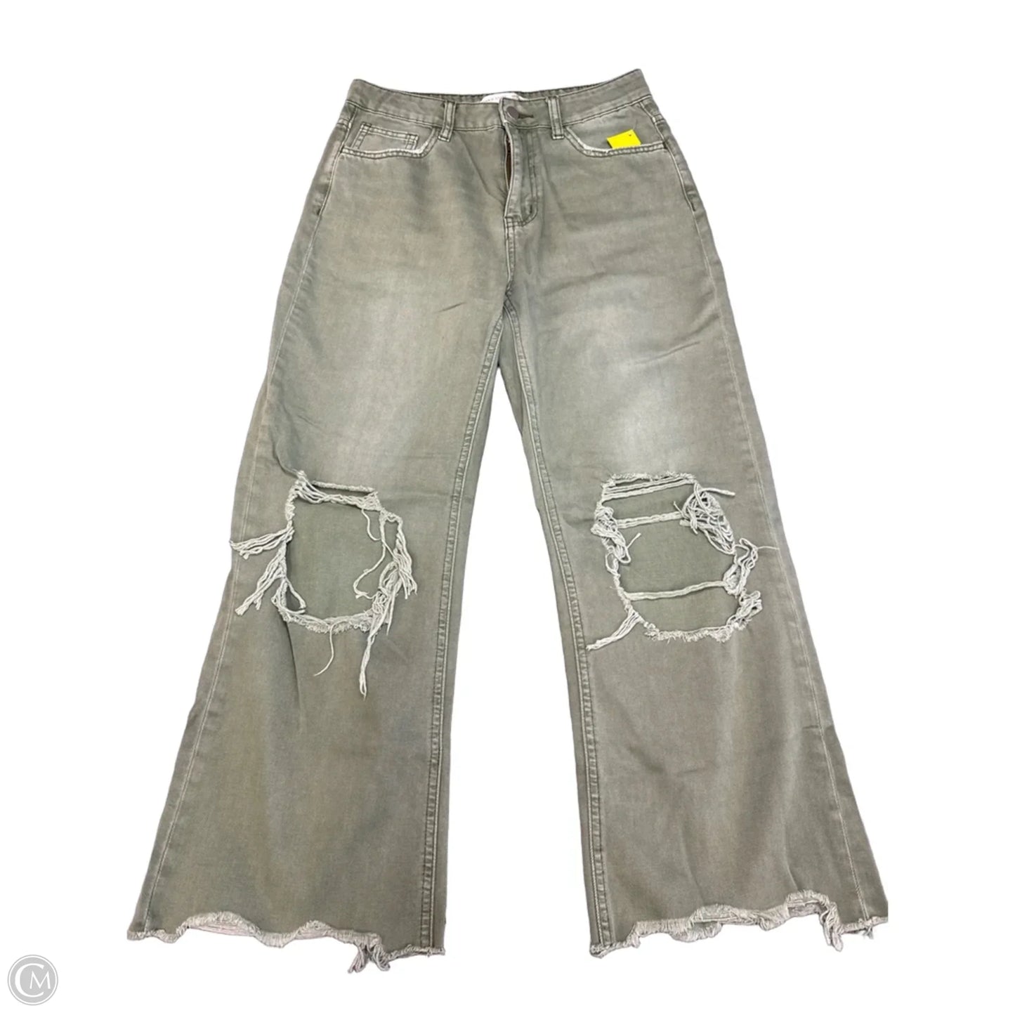Jeans Straight By Altard State In Green Denim, Size: 2