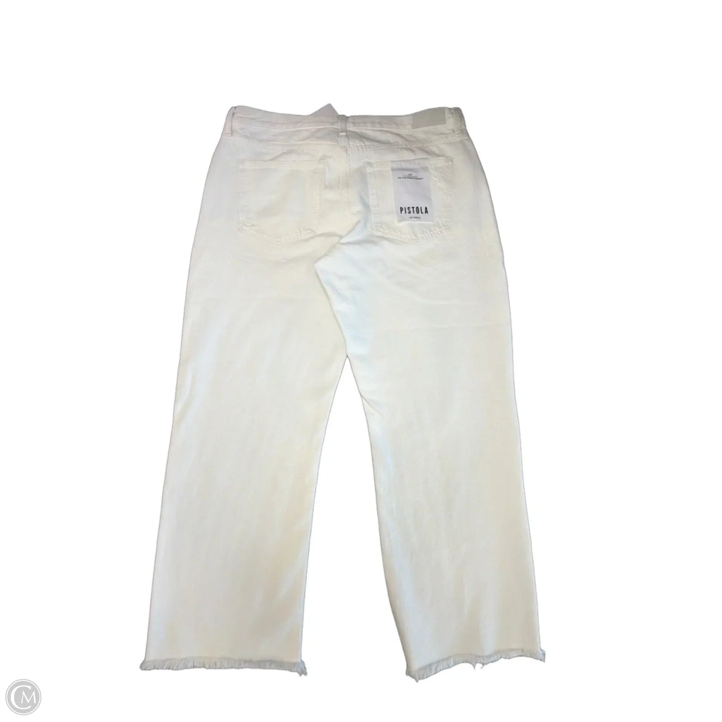 Jeans Cropped By Pistola In White, Size: 16