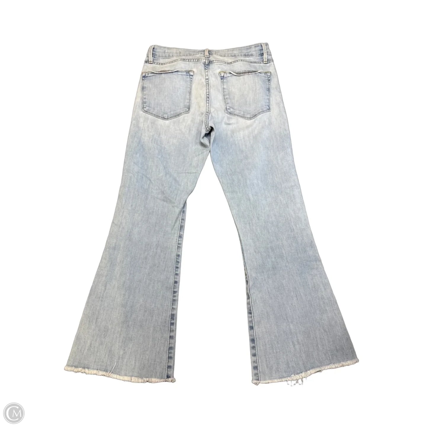 Jeans Cropped By Frame In Blue Denim, Size: 2
