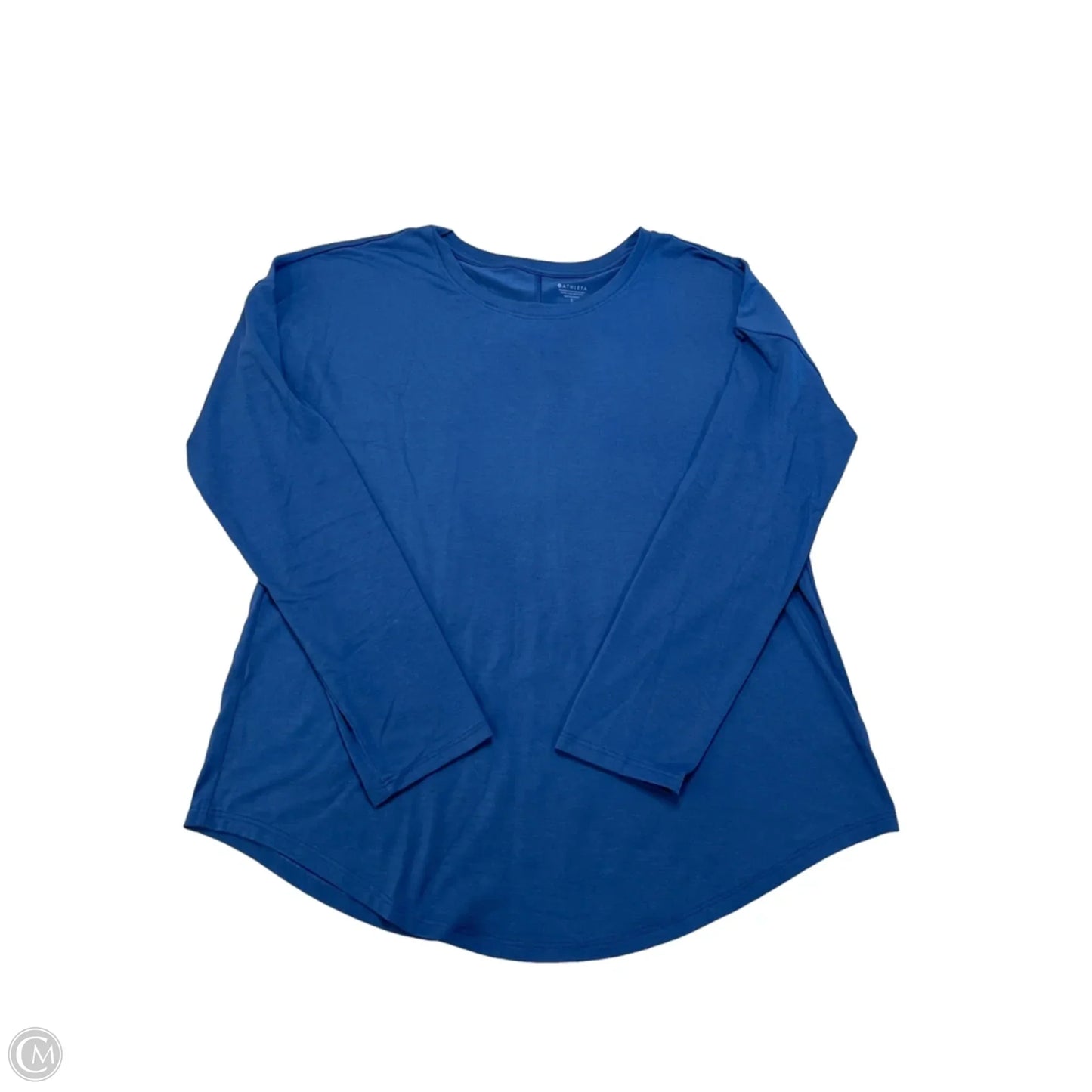 Top Long Sleeve By Athleta In Blue, Size: S