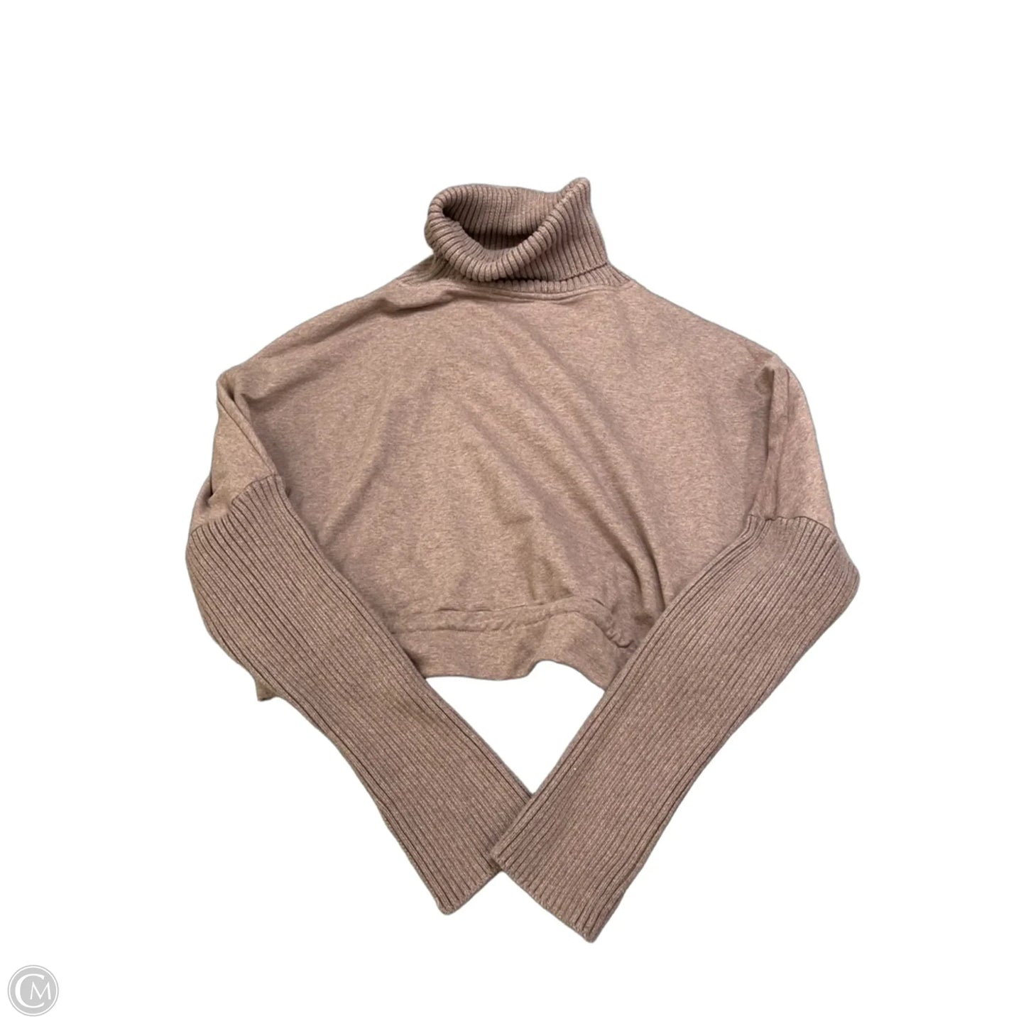 Top Long Sleeve By Varley In Brown, Size: M