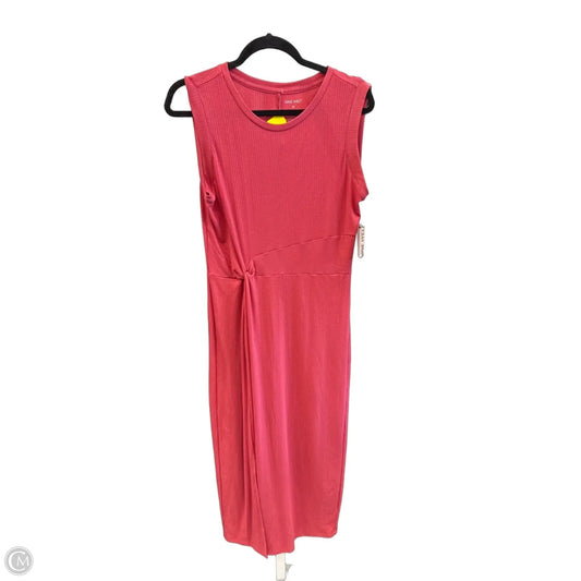 Dress Casual Midi By Nine West In Pink, Size: M