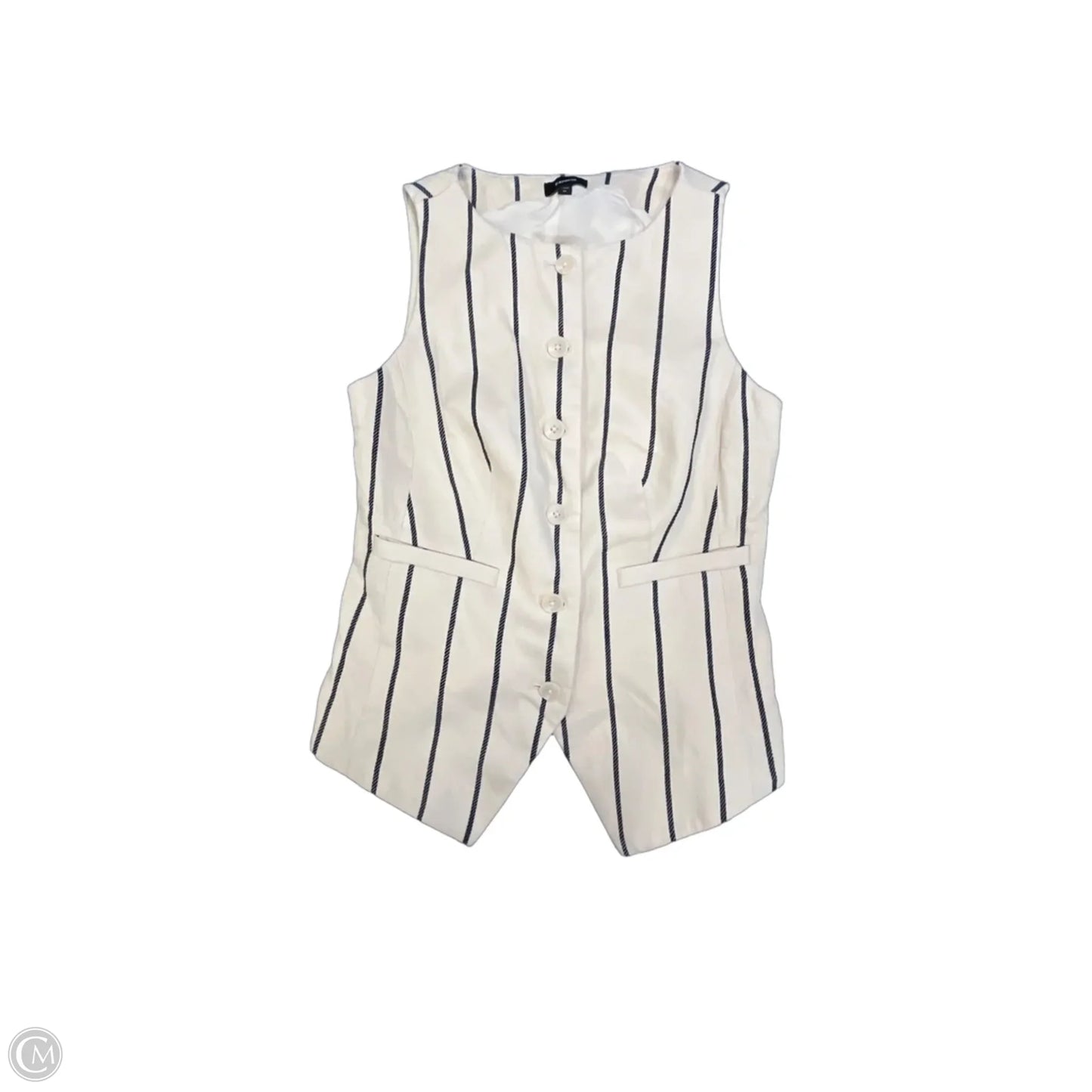 Vest Other By Express In Striped Pattern, Size: Xs
