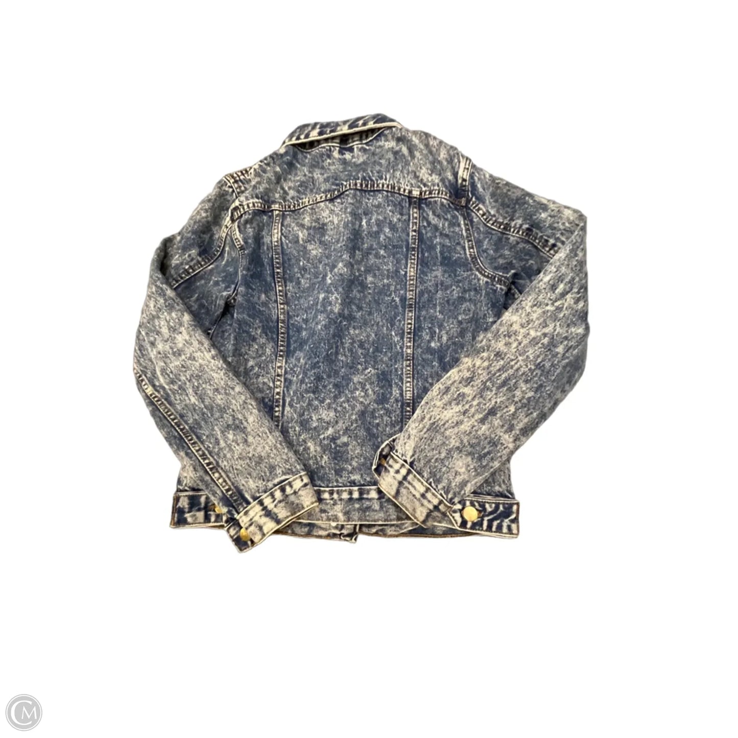 Jacket Denim By Clothes Mentor In Blue Denim, Size: L