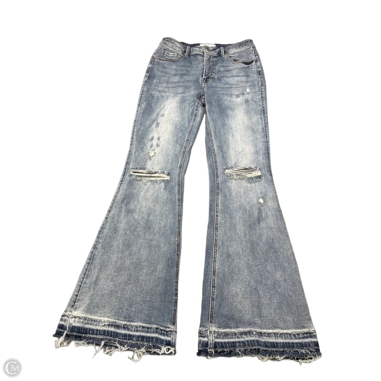 Jeans Flared By Risen In Blue Denim, Size: 10