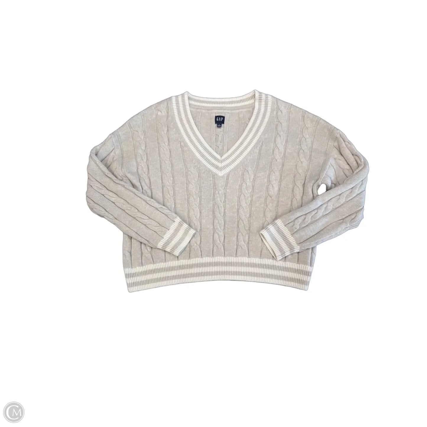 Sweater By Gap In Brown, Size: L