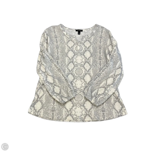 Top Long Sleeve By Tribal In Snakeskin Print, Size: L