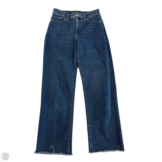 Jeans Straight By Express In Blue Denim, Size: 4