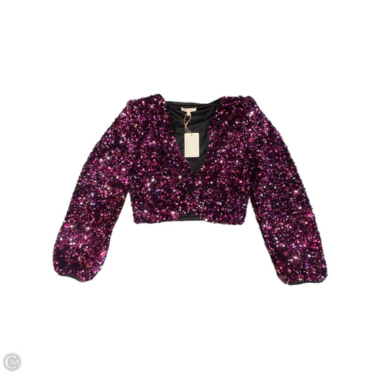 Top Long Sleeve By Skies Are Blue In Purple, Size: M