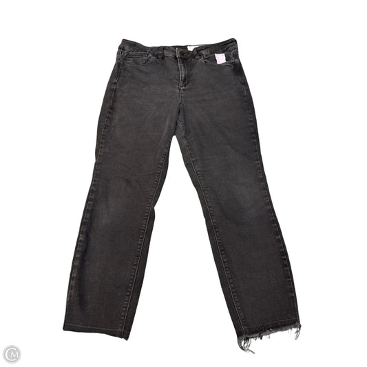 Jeans Straight By Vince Camuto In Black Denim, Size: 14