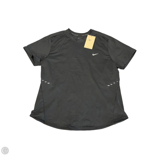 Athletic Top Short Sleeve By Nike Apparel In Black, Size: L