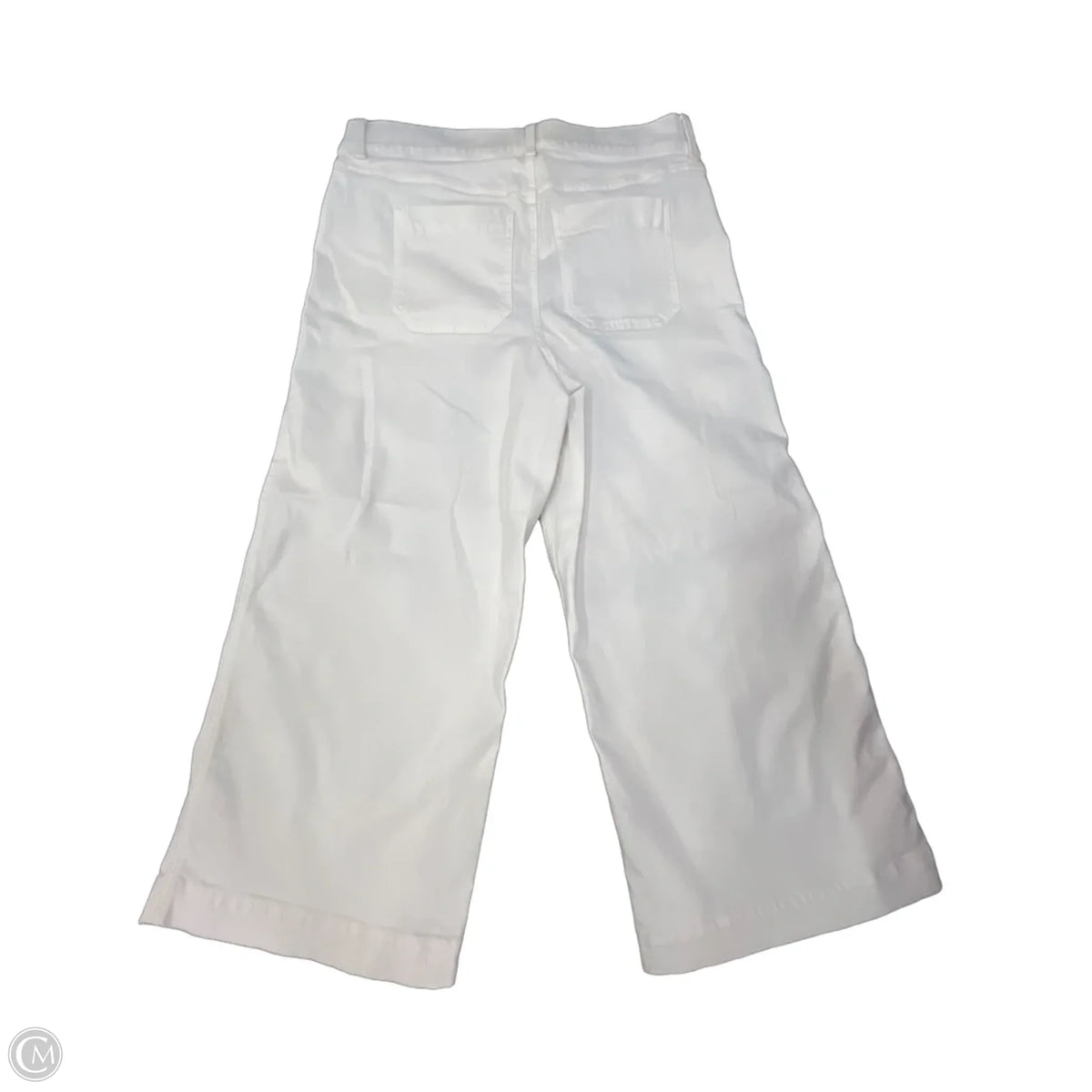 Pants Cropped By Spanx In White Denim, Size: Xl