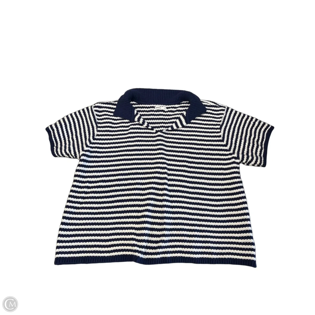 Top Short Sleeve By Sonoma In Striped Pattern, Size: 3x