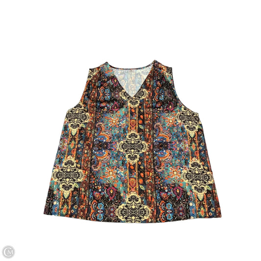 Blouse Sleeveless By Clothes Mentor In Multi-colored, Size: Xl