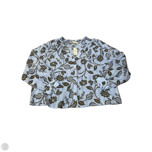 Top Long Sleeve By Loft In Floral Print, Size: Xl