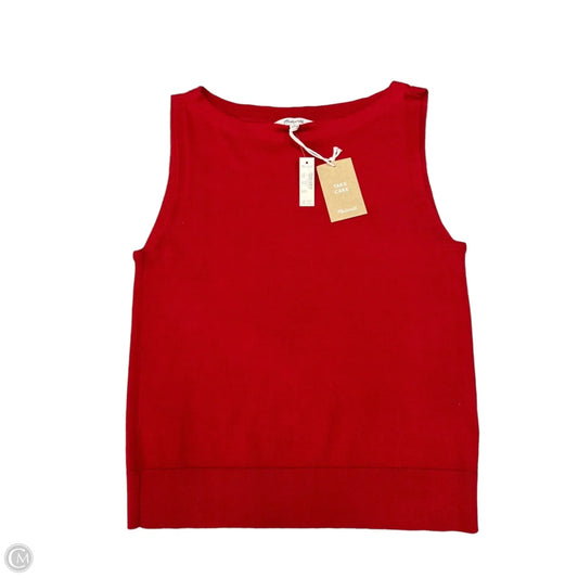 Top Sleeveless By Madewell In Red, Size: S