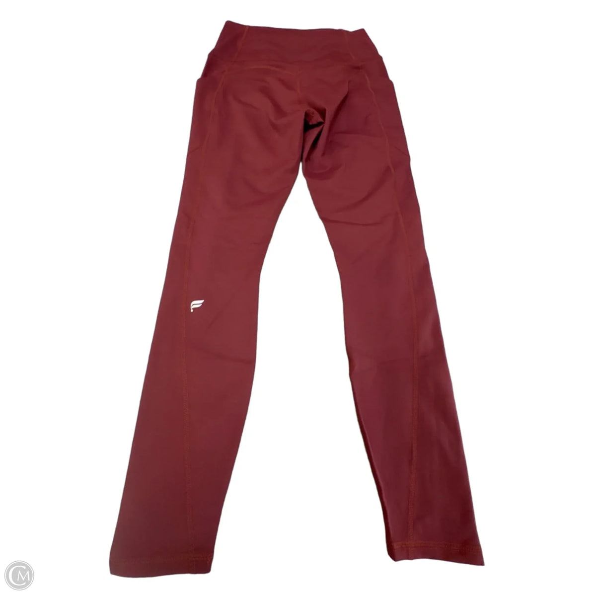Athletic Leggings By Fabletics In Maroon, Size: M