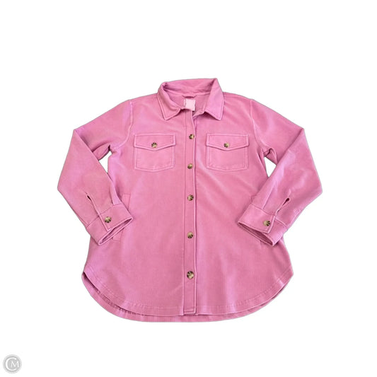 Jacket Shirt By Altard State In Pink, Size: S