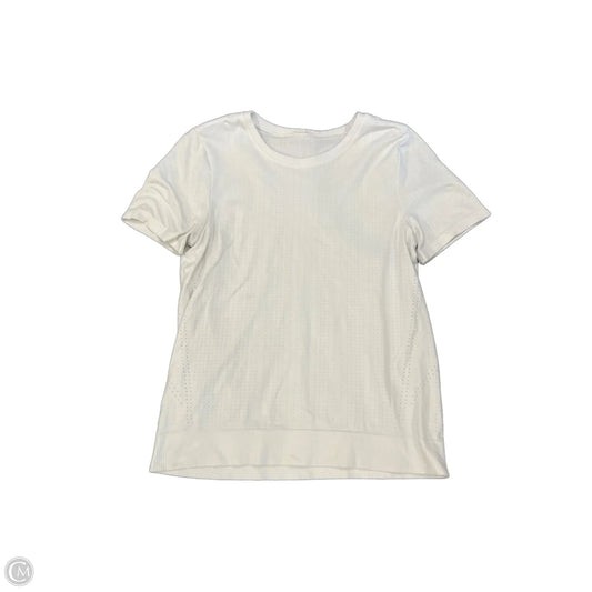 Athletic Top Short Sleeve By Athleta In White, Size: Xs