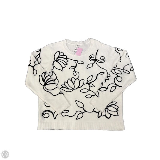 Top Long Sleeve By Leo And Nicole In Floral Print, Size: Lp