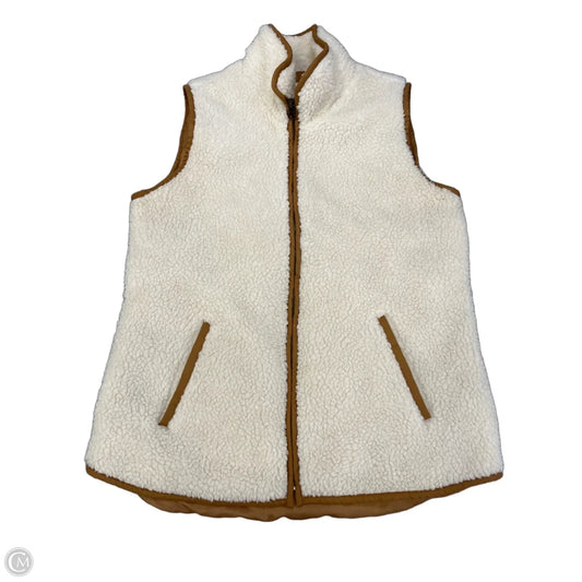 Vest Faux Fur & Sherpa By Old Navy In Cream, Size: S