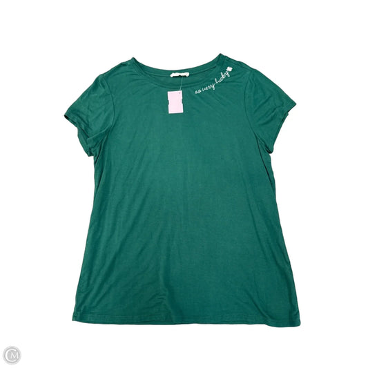 Top Short Sleeve By Clothes Mentor In Green, Size: M