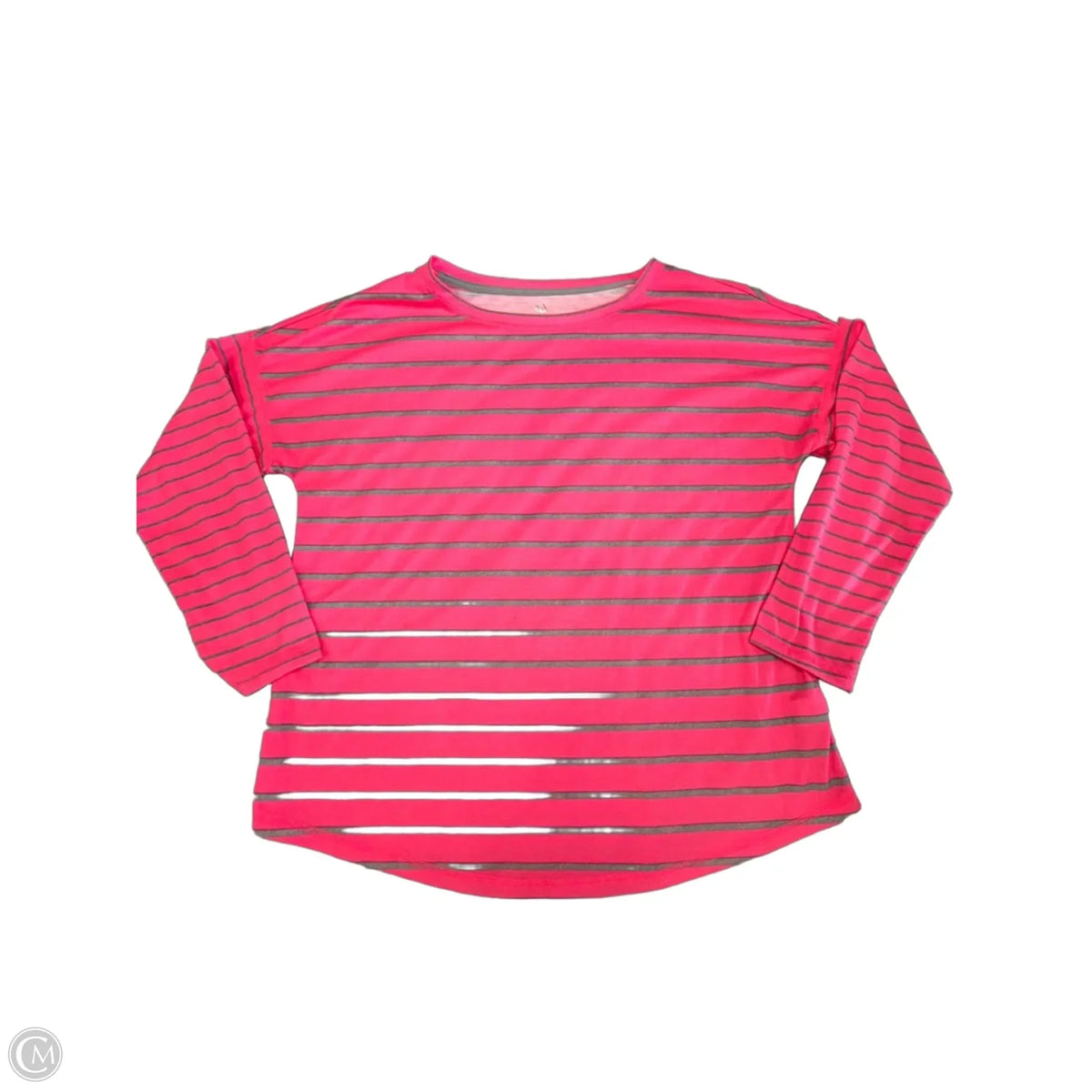 Top Long Sleeve Basic By Made For Life In Striped Pattern, Size: Xl
