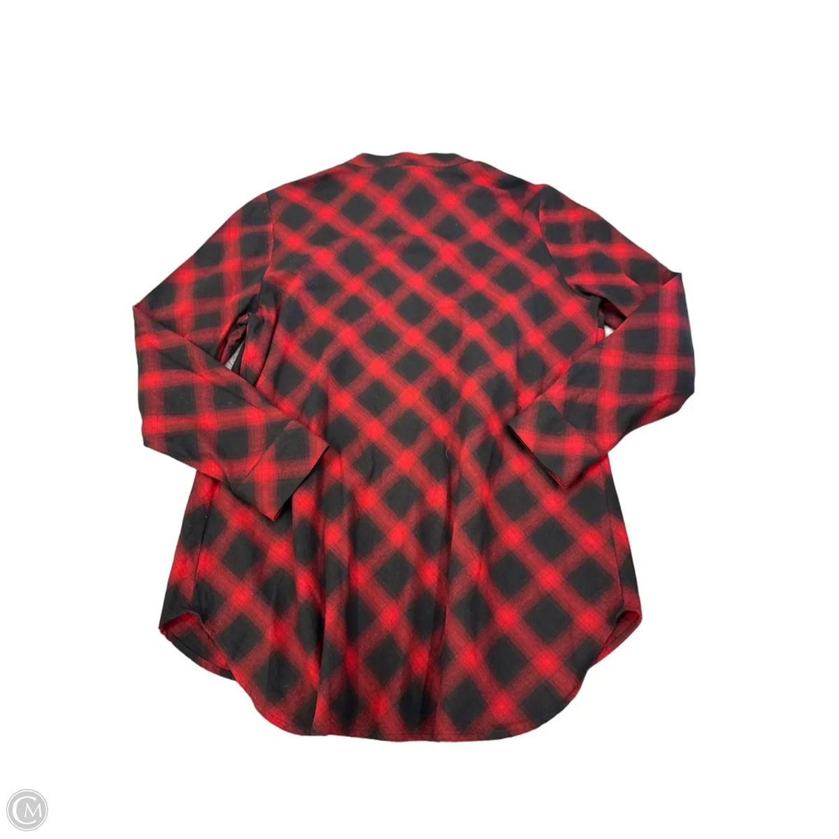 Jacket Shirt By Soft Surroundings In Plaid Pattern, Size: Xl