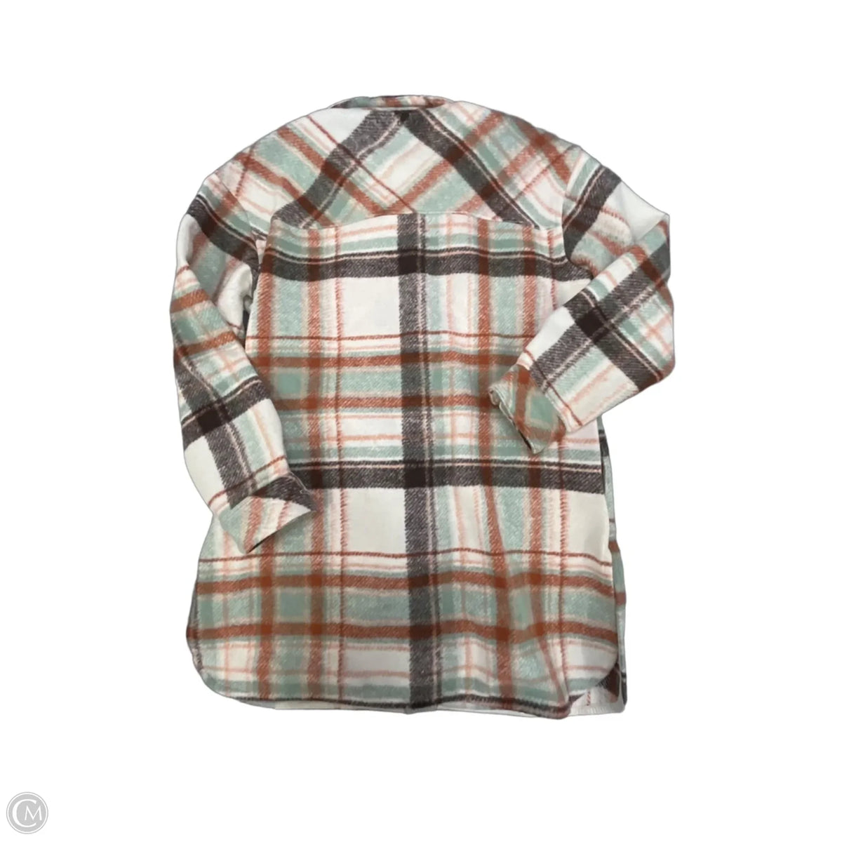 Jacket Shirt By Maurices In Plaid Pattern, Size: S