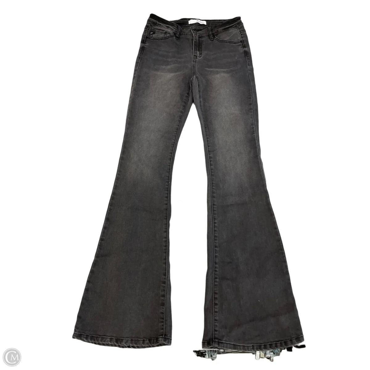 Jeans Flared By Kancan In Black Denim, Size: 4