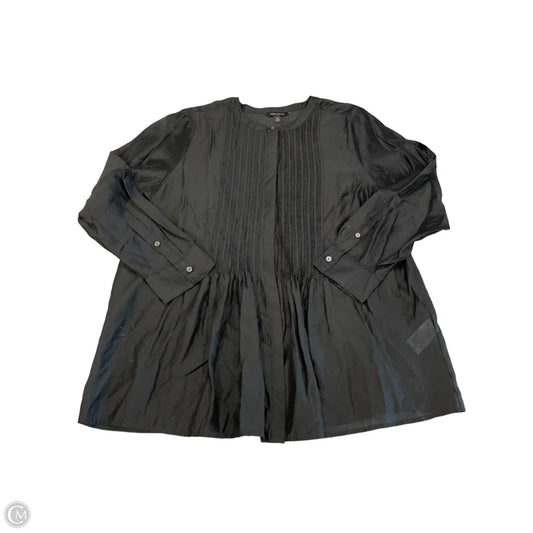 Top Long Sleeve By Banana Republic In Black, Size: Xl